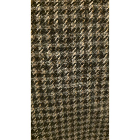 VTG International Scene Blazer Wool Houndstooth Tweed Jacket Preppy Womens 7/8 - Picture 8 of 12